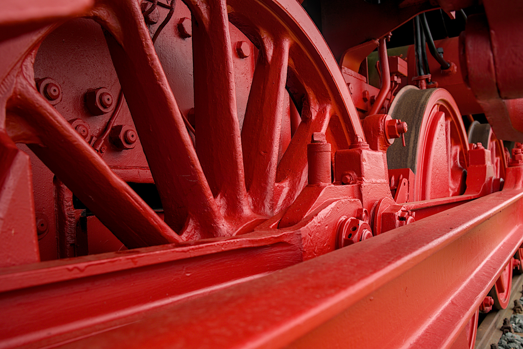 Dampflokomotive 528116 - Detailaufnahme