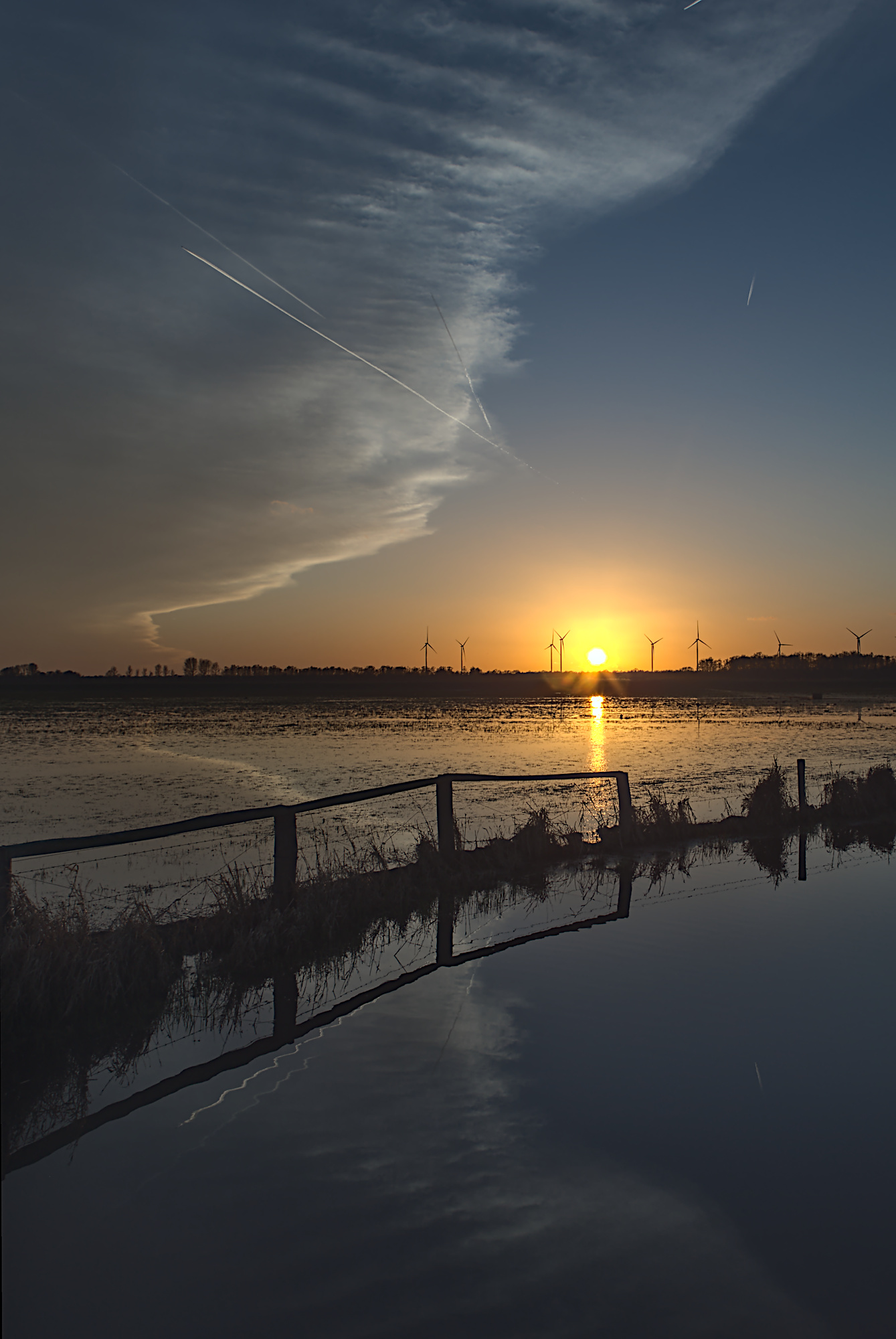Sonnenuntergang im Ochsenmoor